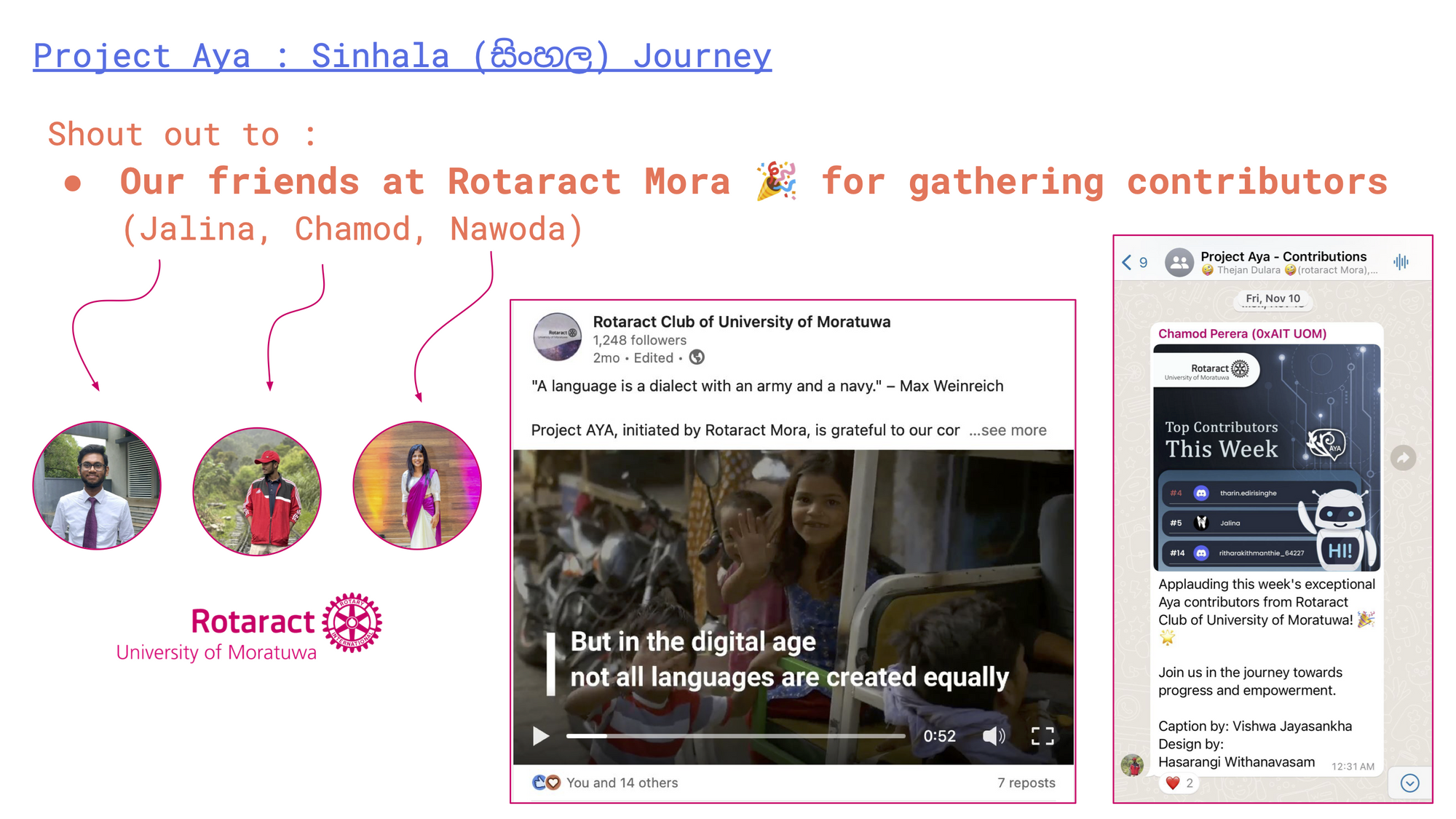 Sinhala contributor outreach presentation, slide 31